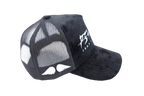 'FEAR NO EVIL' Velvet Trucker Hat BLACK
