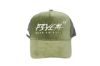 'FEAR NO EVIL' Velvet Trucker Hat GREEN
